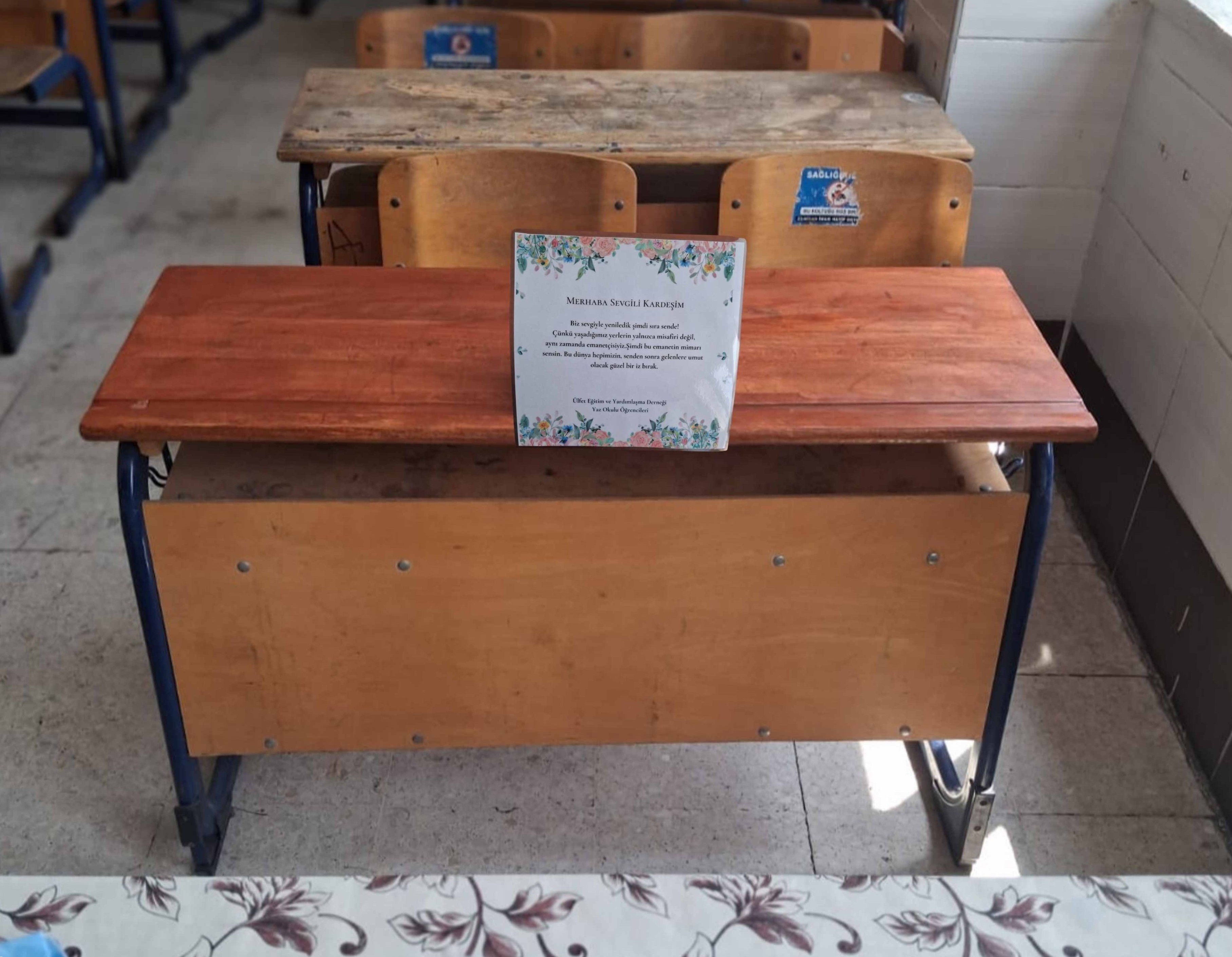 Ülfet Derneği Gönüllülerinden Okula Vefa Örneği