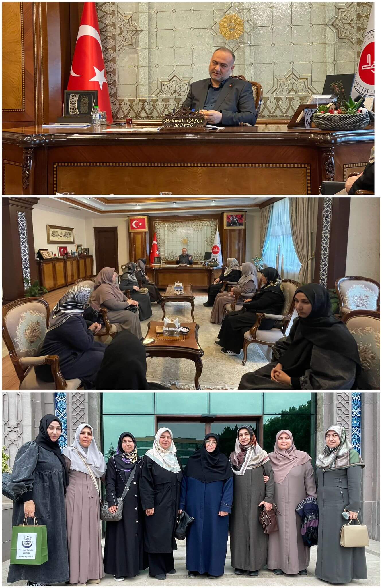 Ülfet-Der Kadın Komisyonu ve STK temsilerinden Adana İl Müftüsü Mehmet TAŞKIN’a ziyaret.