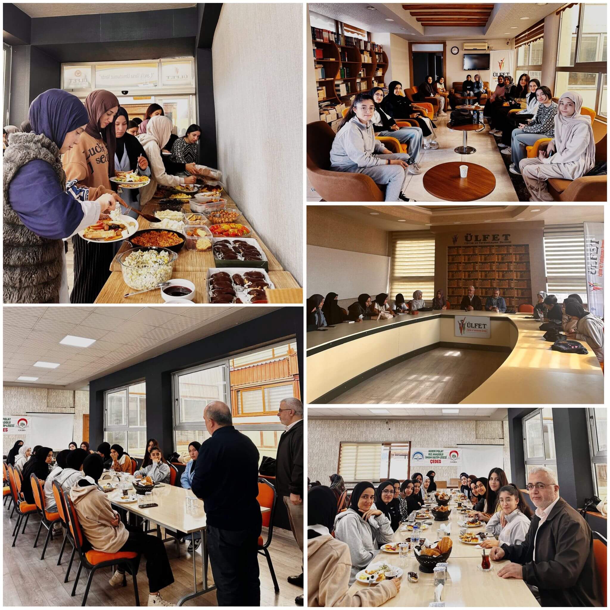 Hakkı Polat İmam Hatip Lisesi öğrencileri ve Ülfet-Der Ortaöğretim öğrencileri Kahvaltı Buluşması