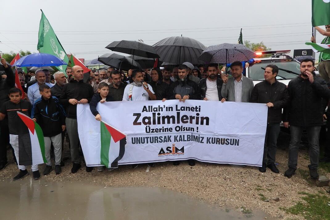 Adana'da STK'lar Bir Araya Gelerek Filistin İçin Seslerini Duyurdu