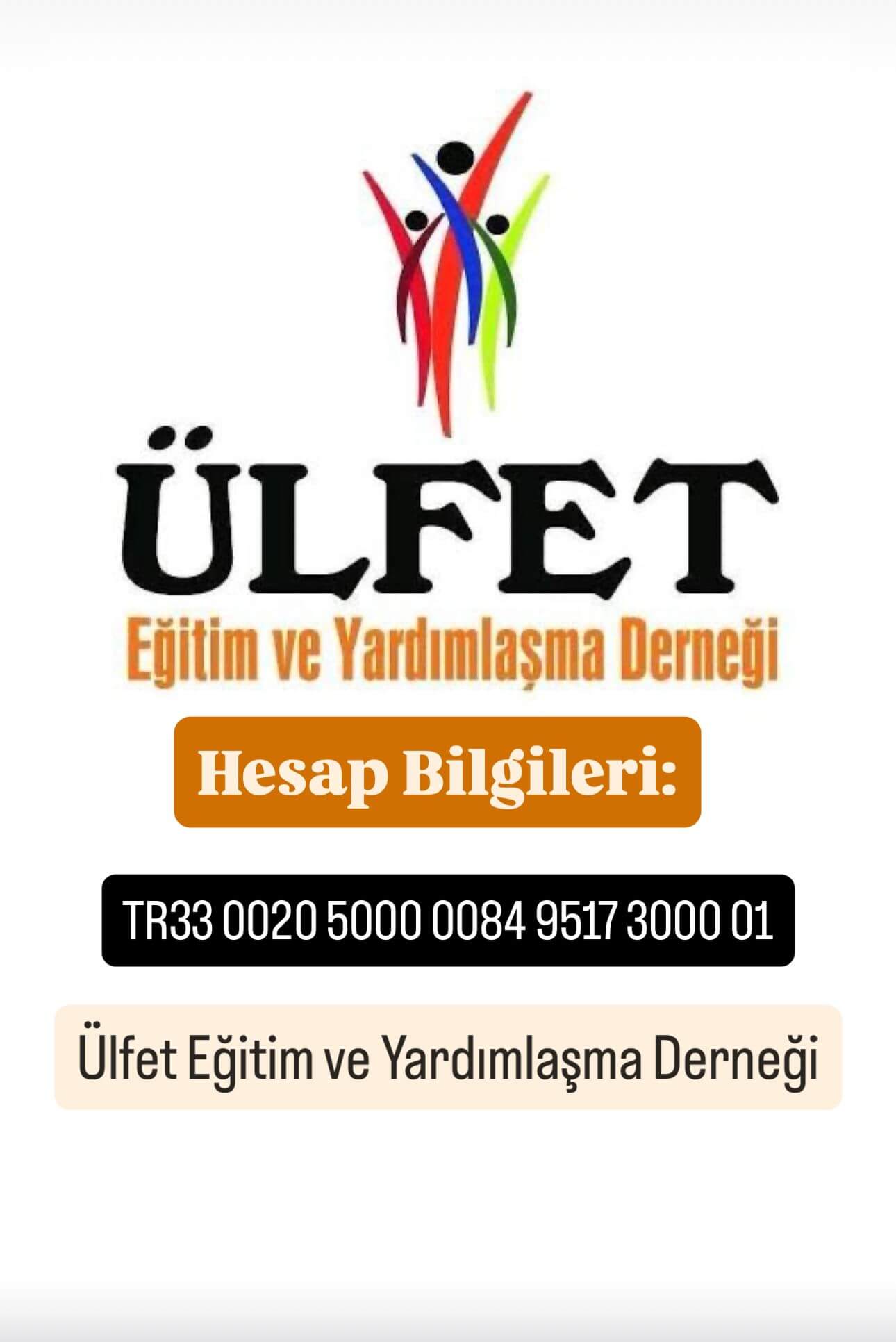 ÜLFET-DER BAĞIŞ BİLGİLERİ